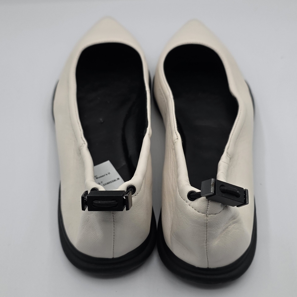 Vince Camuto Bendreta Sport White Pointed Toe Ballet Flats Size 9 NWT Cushioned - Picture 8 of 12
